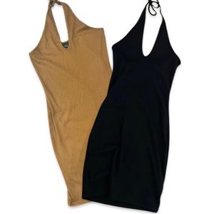 WILD FABLE Ribbed Mini Dresses (Bundle Of 2)